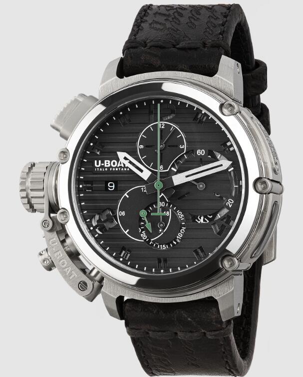Replica U-BOAT Watch Chimera Chrono 46mm SS Black 9592 Men Replica U-BOAT Watch Chimera Chrono 46mm SS Black 9592 Men